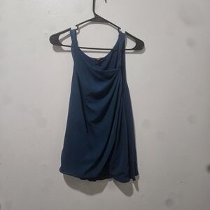 🌿EXPRESS‎ Teal Draped Sleeveless Top